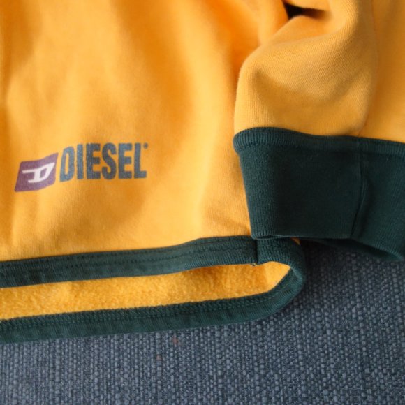 Diesel Orange & Green Made in Greece 100% Cotton Sweatshirt Size M - Picture 2 of 14